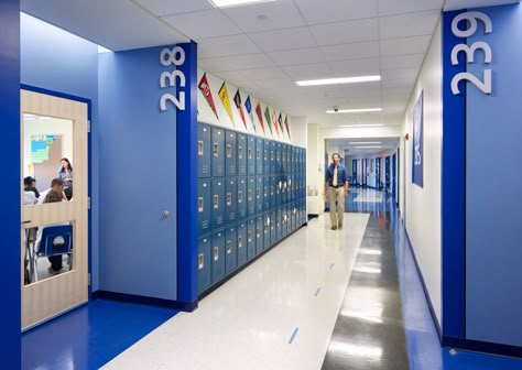 University Hallway Design, School Corridor Design, Hall Paint, Vector Architects, Institutional Design, Education Design Interior, School Reception, School Building Design, Corridor Design