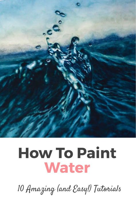 Water Step By Step, Boat Painting Acrylic, Paint A Rose, How To Paint Water, Rose Step By Step, Canvas With Acrylic Paint, Ocean Art Painting, Acrylic Art Projects, Artists Painting