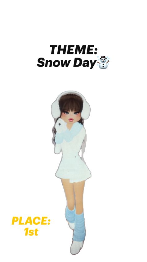 SNOW DAY DTI Snow Day, Day Dress, Dress To Impress