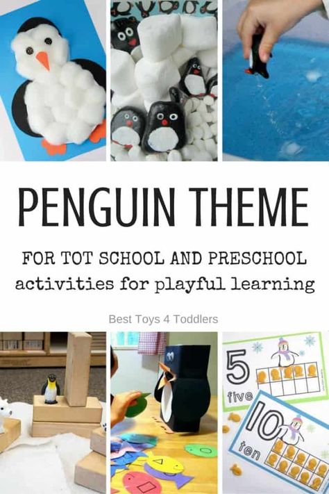 Attic Animals, Preschool Penguin, Winter Animals Preschool, Penguin Preschool, Penguin Unit, Penguin Activities, Animals Preschool, Weekly Themes, Preschool Designs