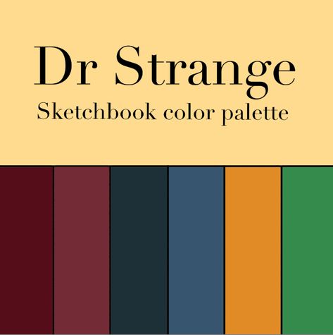 Marvel Color Palette, Avengers Coloring, Marvel Coloring, Procreate Ipad Art, Dr Strange, Ipad Art, Color Palate, Aesthetic Colors, Doctor Strange