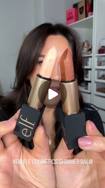 Vianney Strick Love on Instagram: "✨NEW ELF SHIMMER BALM✨
@elfcosmetics  is coming out with a couple new launches right now! In my last video I swatched all the glitter shadows for you and today we are trying out the shimmer balms. I bought them on their website. They're available now!
​
​Elf Cosmetics O FACE Shimmer Balm
​$10USD (2 shades)
​💓what is it: A luxe glitter lip balm that slicks lips with a sheer veil of shimmer in a comfortable, moisturizing formula.
​💓my opinion: the packaging, the price and the concept is really cute. It's an affordable way to have a shimmer lip topper balm. The glitter itself looks better with no other lip color underneath. As a balm on its own it gives a really prettt effect and it's lightweight. If you want it for lip combo toppers, it will be a bit hard Glitter Lip Balm, Sparkle Lips, Sheer Veil, Glitter Shadow, Glitter Lip, Lip Combo, Elf Cosmetics, Glitter Lips, New Launch