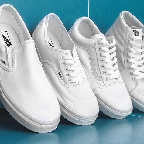 White Vans Outfit Mens, Clean White Tennis Shoes, Van Shoes White, Vans White Slip Ons, Vans Shoes White, White Low-top Vans Slip-ons, White Cotton Vans Skate Shoes, White Vans Outfit, White Vans Shoes