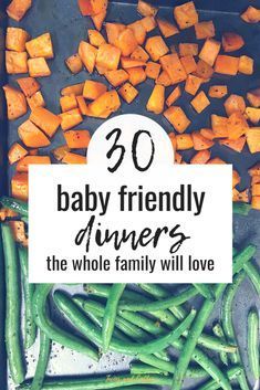 30 baby led weaning dinners for the whole family. An entire month of dinners that are baby and toddler friendly. #babyledweaning #dinnerideas #blw #familydinners Baby Friendly Dinners, Dinners For The Whole Family, Fingerfood Baby, Weaning Foods, Baby Dinner, Baby Led Feeding, Baby & Toddler Food, Baby Led Weaning Recipes, Weaning Recipes