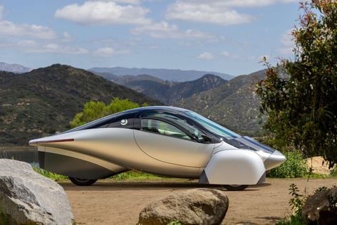 aptera wraps up first drive test of three-wheel solar electric car with production-intent model Aptera Electric Car, Three Wheeled Car, Aerospace Design, Delorean Time Machine, Flying Cars, Solar Car, Solar Roof, Flying Car, Solar Electric