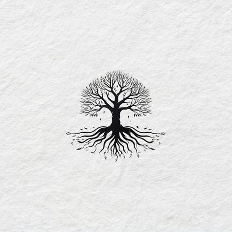 Tattoo Ideas For Men Mens Tattoos Patchwork Ideas, Growth Tattoos Men, Root Tree Tattoo, Tree Of Wisdom Tattoo, Tiny Tattoos For Men With Meaning, Symbols For Balance Tattoo, Tree Roots Tattoo Men, Wisdom Tattoo Men, Tattoo Ideas For Men Tree