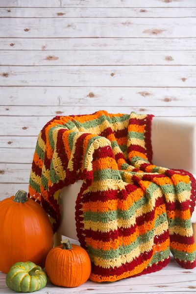 Autumn Fields Throw - I Like Crochet Afgan Patterns, Crochet Autumn, Thanksgiving Crochet, Crocheted Afghans, Blankets Crochet, Fall Crochet Patterns, Crocheted Blanket, Crochet Afgans, Halloween Crochet Patterns