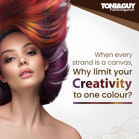 Saloon Creative Ads, Hair Color Product Photography, Salon Creative Ads, Makeup Poster, Mountain Bike Art, Digital Advertising Design, Beauty Courses, Poster Idea, Toni And Guy