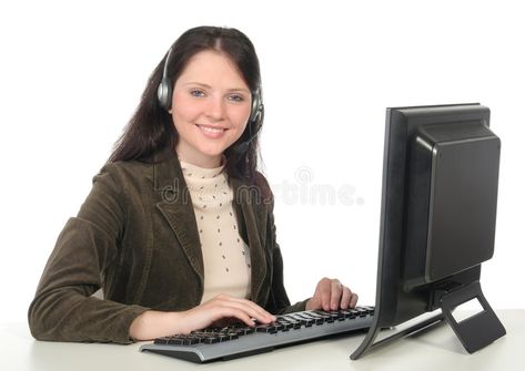 Call center operator. Young Businesswoman Working at the Computer #Sponsored , #Ad, #affiliate, #center, #Working, #Computer, #operator Computer Operator, Call Center, Adobe Stock, Business Women, Photo Image, Royalty Free Stock Photos, Computer, Stock Photos, Quick Saves