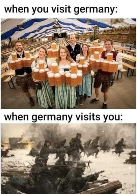 Politikai Humor, Historical Humor, Military Memes, Expectation Reality, Army Humor, History Jokes, Visit Germany, Expectation Vs Reality, Country Memes