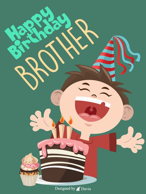 Your brother; one minute he’s your best friend and the next he’ll be pulling a prank on you. But at the end of the day, you just love each other so much. Send this birthday ecard today and make him happy and wondering if you’ll be pranking him today. Happy Birthday My Bro, Brother Happy Birthday, Happy Birthday To My Brother, Happy Birthday Bro, Happy Birthday Baby Brother, Happy Birthday To Brother, Happy Birthday Little Brother, Cute Birthday Wishes, Birthday Wishes For Brother