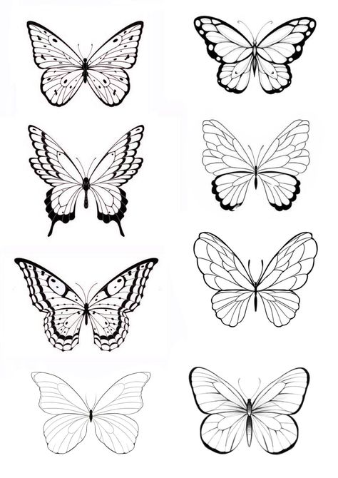 Butterfly Neck Tattoo Stencil, Butterfly Stencils Tattoo, Tattoo Flash Stencils, Flash Tattoo Butterfly, Butterfly Tattoo Designs Drawing, Flash Tattoo Borboleta, Butterfly Tattoo Stencil Design, Butterfly Sketch Simple, Butterfly Sketch Tattoo