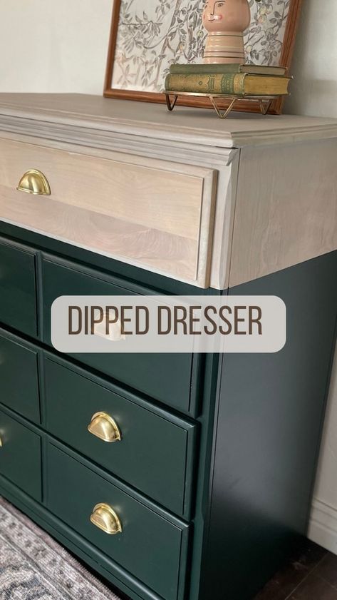 Dipped Dresser, Dipped Furniture, Tan Wash, Diy Furniture Flip, Renovation Inspiration, Furniture Flips, Furniture Refinishing, Furniture Renovation, Brick And Mortar