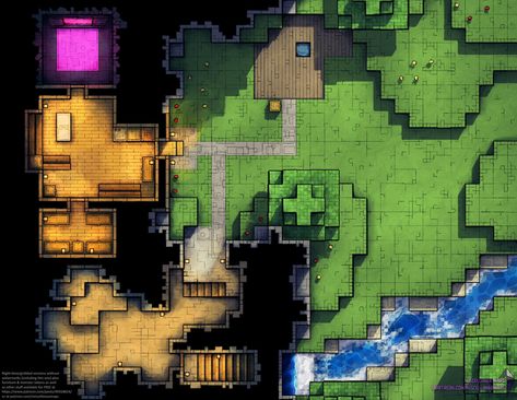 Dnd Minecraft, Minecraft Dnd, 2d Rpg, Underground Dungeon, Cartographers Guild, Map Minecraft, Dungeon Tiles, Fantasy Town, Scale Map