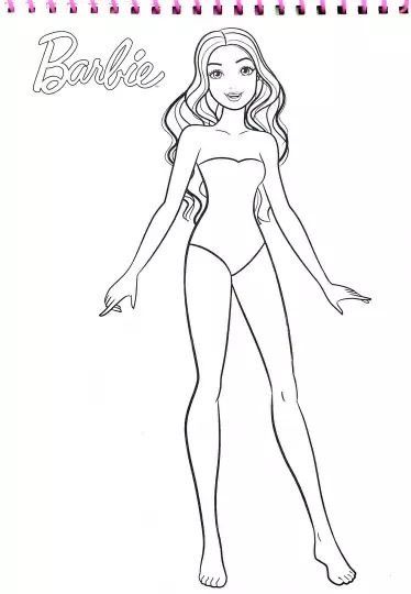 Barbie Sketch Drawing, Drawing Barbie Doll Sketch, Barbie Outline Drawing, Barbie Line Art, How To Draw Barbie, Barbie Drawing Sketches, Barbie Outline, Barbie Drawing Easy, Barbie Doll Drawing