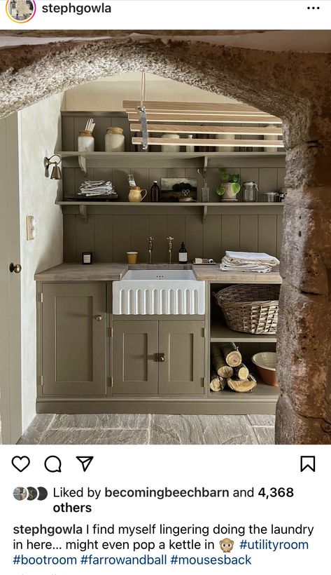 Tiffany Leigh Design, Farrow And Ball Kitchen, Boot Room Utility, Utility Room Designs, Ivy House, Laundry Room Inspiration, Cottage Interior, Style Cottage, 2024 Design