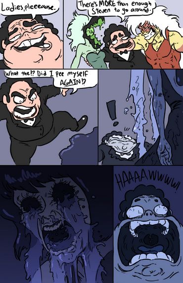 'More messed up dreams with Steven!' Scary Steven Universe, Zoroark Pokemon, Steven Universe Movie, Steven Universe Memes, Steven Universe Funny, Really Cool Drawings, Steven Universe Comic, Steven Universe Gem, Baguio