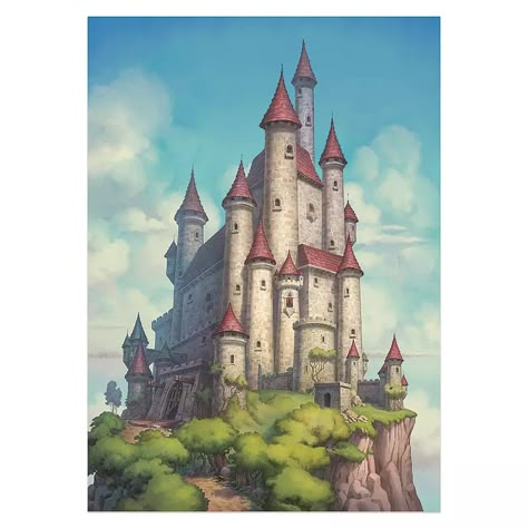 Sims Disney, Snow White Castle, Castle Cartoon, Castle Collection, Disney Princess Castle, Snow White Evil Queen, Fairy Castle, White Castle, Snow White Disney