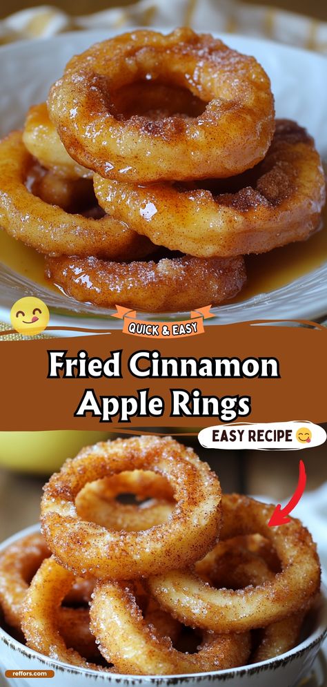 Fried Cinnamon Apple Rings Baked Fried Apples, Healthy Fried Apples Cinnamon, Fried Apple Rings With Pancake Batter, Fried Apple Rings Easy, Air Fried Cinnamon Apples, Apples Going Bad Recipes, Fried Cinnamon Apple Rings, Air Fry Apple Slices, Air Fryer Apples And Cinnamon