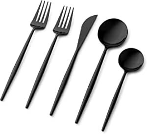 Plastic Dinnerware Sets, Black Cutlery, Black Flatware, Simple Table Settings, Noble Collection, Plastic Wine Glasses, Disposable Cutlery, Plastic Silverware, Plastic Dinnerware