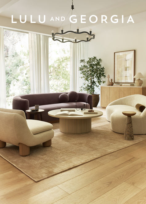 The Lowry Sofa, Diego Sofa and Lozano Accent Chair Surround the Rutherford Coffee Table in an inviting living room space. Women Cave, Cozy Porch, Cave Room, Cheap Backyard, Cozy Patio, Bright Living Room, Transitional Living, Decor Elements, Casual Luxury