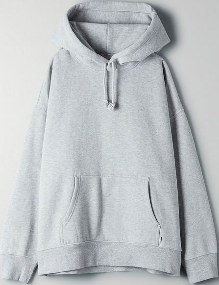 Aritzia Boyfriend Hoodie, Oversized Grey Hoodie, Plain Grey Sweatshirt, Ed Hardy Outfit, Aritzia Hoodie, Light Grey Hoodie, Simple Outfits For School, Mom Pants, Boyfriend Hoodie