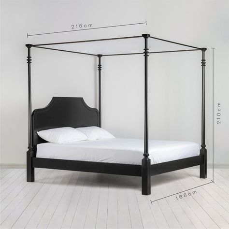 NIX BY NICOLA HARDING | Folly Four Poster Bed — BROOKS THOMAS Bronze Railing, Four Poster Bed Frame, Nicola Harding, Poster Beds, 4 Poster Beds, Old Sofa, Four Poster Bed, Four Poster, Poster Bed