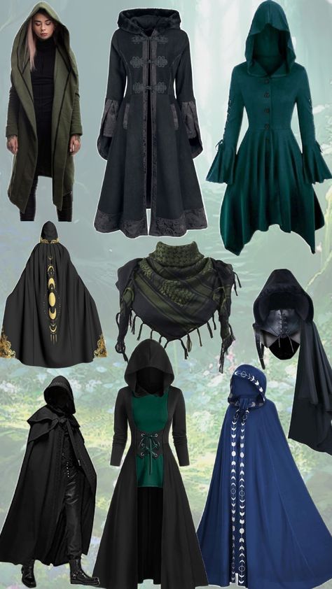 Clothes collection, fantasy/adventure style Fantasy Culture Clothing, Fantasy Clothes Ideas, Fantasy Oc Outfit Ideas, Fantasy Clothing Aesthetic, Adventure Clothes Fantasy, Fantasy Aesthetic Outfits, High Fantasy Clothing, Fantasy Adventurer Outfit, Fantasy Traveler Outfit