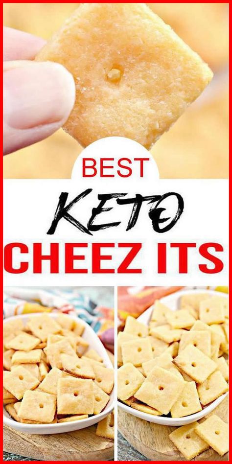 DELCIOUS homemade Cheez It crackers.Yummy low carb Cheez Its tasty & delish. DIY keto crackers w/ copycat Cheez Its recipe.Great gameday snacks.Enjoy for Halloween snacks, Thanksgiving snacks or Christmas snacks.Crispy cheese crackers for low carb snacks,keto appetizers for parties or side dishes.Better than parmesan crisps.Yummy baked cheez-its recipe.Make keto cheese crackers without nutritional yeast.Low carb salty snacks to make today. For more crunchy keto #crackers see KimspiredDIY #snacks Keto Cheez Its, Low Carb Salty Snacks, Keto Cheese Crackers, Easy Snack Appetizers, Cheez Its, Keto Cornbread, Homemade Cheez Its, Diy Crackers, Keto Crackers