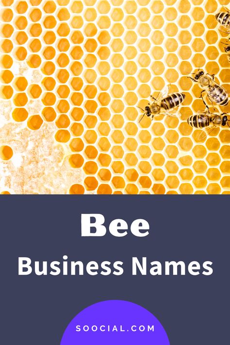 Honey Name, Cute Business Names, Honey Bee Logo, Bee Business, New Business Names, Daycare Names, Bakery Names, Boutique Names, Bee Shop