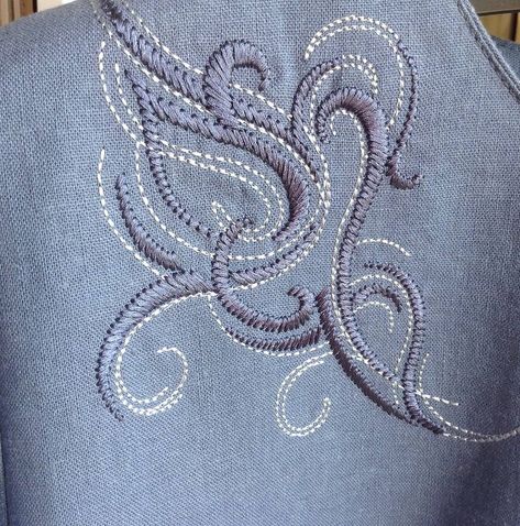 Swirl Embroidery, Chain Embroidery, Embroidery Design Pattern, Embroidery Quilt, Machine Embroidery Quilts, Twisted Chain, Diy Embroidery Designs, Animal Embroidery Designs, Women Design