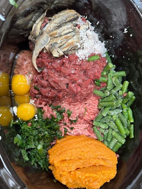 Healthy Homemade Dog Food Recipes | 2nd time making homemade dog food | Facebook Human Dog Food Recipes, Small Dog Food Recipes Homemade, Homemade Dog Food With Sweet Potatoes, Best Homemade Dog Food Recipes, Diy Dog Food Toppers, Anti Yeast Dog Food Recipes, Farmers Dog Copycat Recipe, Slow Cooker Dog Food Recipes, Crockpot Dog Food Recipes Ground Beef