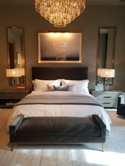 Restoration Hardware Office, Rh Bedroom, Restoration Hardware Modern, Ultra Modern Bedroom, Restoration Hardware Bedroom, Cozy Farmhouse Bedroom, Modern Classic Living Room, Restoration Hardware Inspired, Modern Minimalist Bedroom