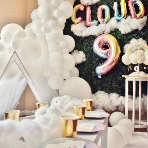 20 Awesome 9 Year Old Birthday Party Ideas That are Memorable Cloud Nine Sleepover Party, 9th Birthday Party Themes, Ninth Birthday Ideas Girl, 9th Birthday Party Ideas For A Girl, Six Birthday Party Ideas Girl, 9 Birthday Party Ideas Girl, Cloud 9 Birthday Cake, Girls 9th Birthday Party Ideas, On Cloud Nine Birthday Party