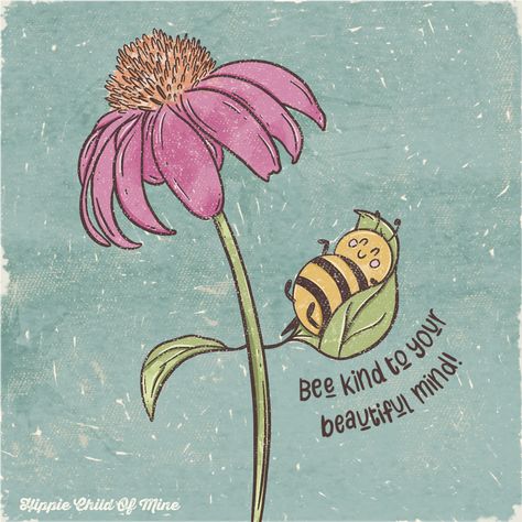 🐝✨A cozy little reminder to 'Bee Kind to Your Beautiful Mind.' 🌸💛 This sweet bumblebee nestled in a flower is here to remind you to take a pause, rest, and show yourself some kindness. 🌼 Let’s all take a moment to appreciate our unique journeys and give our minds a little love. 💫 Honey Bee Sayings, Bee Happy Quotes, Different Bees, Bee Quotes, Show Yourself, Bee Kind, Bee Happy, Beautiful Mind, Your Beautiful