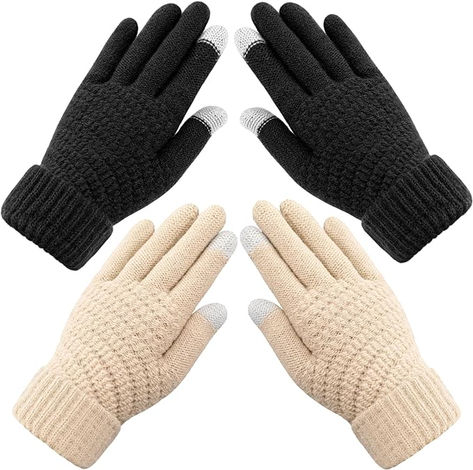 Premillow Winter Gloves Womens - Touchscreen Gloves for Women, Warm Gloves with Elastic Cuff Knit Gloves for Cold weather Touchscreen Design, Winter Gloves For Women, Touch Screen Design, Fashion Gloves, Gloves For Women, Cold Weather Gloves, Knit Gloves, Gloves Black, Winter Gloves