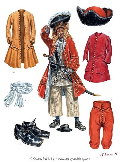 Pirate Captain--Golden Age of Piracy Pirate Images, Famous Pirates, Golden Age Of Piracy, Pirate Cosplay, Aged Clothing, Historical Warriors, Pirate Outfit, Pirate Captain, Pirate Fashion