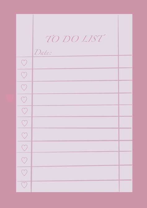 Pink To Do Aesthetice To do list a4 PlannerPrintable Planner PagesDownloadable Planner PagesDigital Planner InsertPrintable Planner InsertsInstant Download Cute Pink Planner, Pink List Template, Pink Planner Template, Pink To Do List Template, To Do List Pink Aesthetic, Ipad To Do List Template, Pink Schedule Template, Planner Inserts Printable Free, Pink Planner Aesthetic