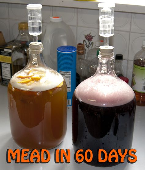 Wine Making Recipes, Homemade Wine Recipes, Mead Wine, How To Make Mead, Mead Recipe, Homemade Alcohol, Honey Wine, Homemade Liquor, Brewing Recipes