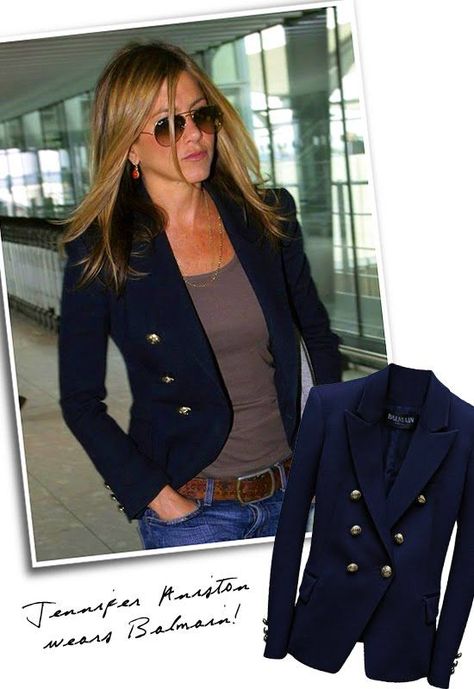 navy blazer                                                                                                                                                                                 Más Navy Blazer Women, Navy Blazer Outfits, Blazer Outfits For Women, Blazer Outfit, Mode Casual, Navy Blazer, Blazer Outfits, Blazer Fashion, Body Shape