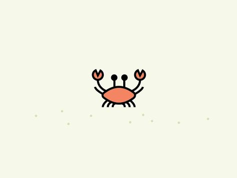 Tiny Crab  by Ruxandra                                                                                                                                                                                 More Small Blue Crab Tattoo, Cartoon Crab Tattoo, Crab Finger Tattoo, Cute Crab Drawings, Tiny Crab Tattoo, Cute Crab Tattoo, Crab Doodle, Cancerian Tattoo, Crab Tattoos