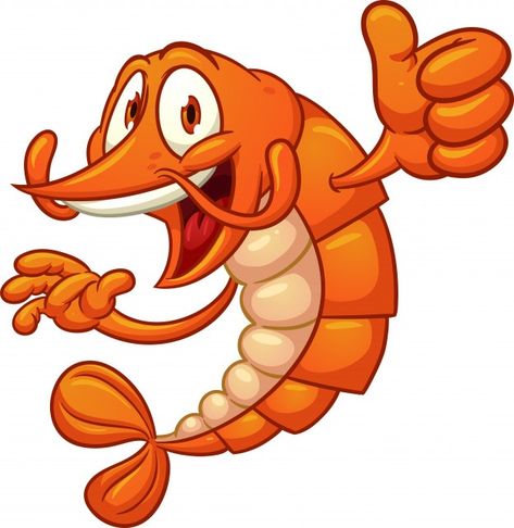 Dibujos animados_shrimp Vector Premium | Premium Vector #Freepik #vector #dibujos-animados #naranja #feliz #gradiente Cartoon Shrimp, Cafe Snacks, Shrimp Cartoon, Best Gumbo Recipe, Box Makanan, Seafood Gumbo Recipe, Crab Trap, Seafood Shop, Octopus Illustration