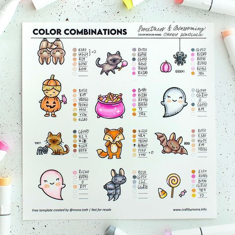 Instagram Alcohol Markers Techniques, Color Markers Art, Ohuhu Alcohol Markers, Colouring Patterns, Colored Pencil Lessons, Marker Tips, Halloween Scenes, Cute Jellyfish, Marker Color