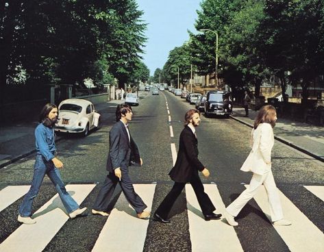 5 stories from behind the scenes of The Beatles' Abbey Road Abbey Road Crossing, Paul Is Dead, Road Music, Beatles Lyrics, Beatles Albums, John Lennon Paul Mccartney, Zebra Crossing, Cool Album Covers, Marc Bolan