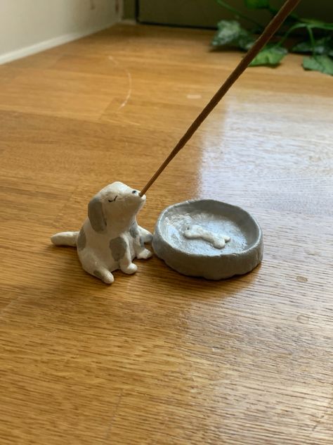 Insence Holder Diy Clay, Ideas Arcilla, Incense Stand, Clay Dog, Art Ho, Art Attack, Diy Holder, Clay Art Projects, Craft Night