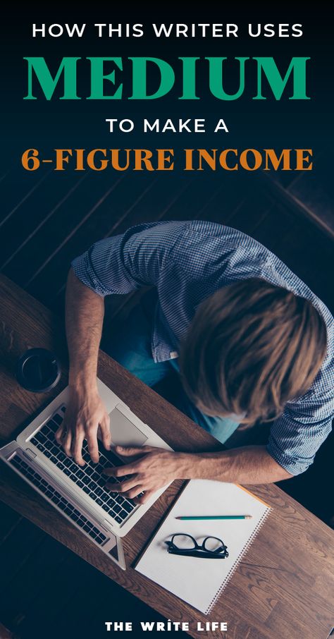 Learn how this freelance writer uses writing on Medium to earn a six-fire income online. If you are looking to stay at home and start a freelancing business or if you just wanting earn extra cash, you can learn from writers who have successfully turned  their passion for writing into a successful career. Visit our website to grab your free Pitch Checklist and get the best freelance writing tips at thewritelife.com #freelancewriter #workfromhome #writing Writing On Medium, Medium.com Writing, Learn Copywriting, Medium Articles, Inspirational Writing, Author Platform, Writing Projects, Swipe File, Nonfiction Writing