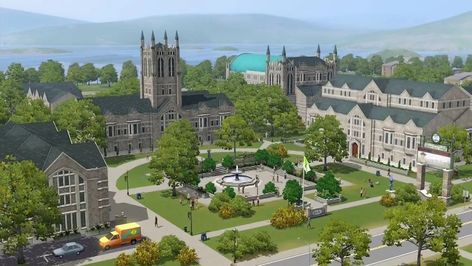 Sims University, Sims 2 University, University Housing, Sims Packs, Greek House, Sims Freeplay, The Sims 3, University Life, Best Sims