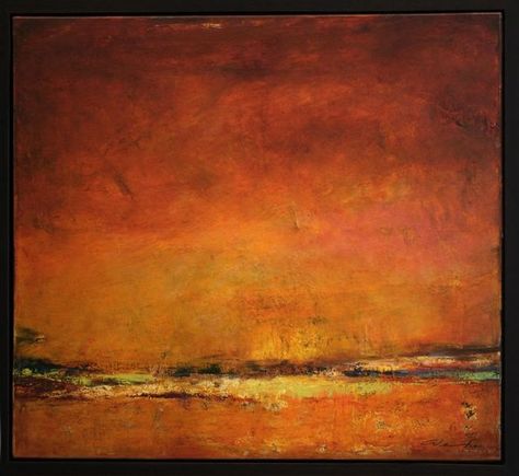 Karen Weihs Beautiful Abstract Painting, Artist Website, Modern Oil Painting, Encaustic Art, Orange Art, University Of Georgia, Artist Gallery, Autumn Art, Cool Paintings