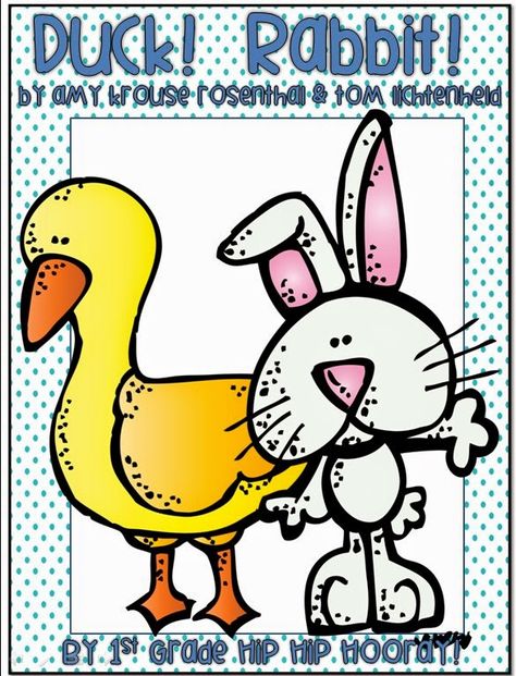 Spring is upon us and two popular Springtime animals are the duck and the rabbit so.... Why not begin with the delightful story by Amy Rose... Duck Rabbit Activities, Duck Rabbit Opinion Writing, Rabbit Activities, Bunny And Duck, Yes Day, Duck Rabbit, Pond Animals, Easter Color, Easter School