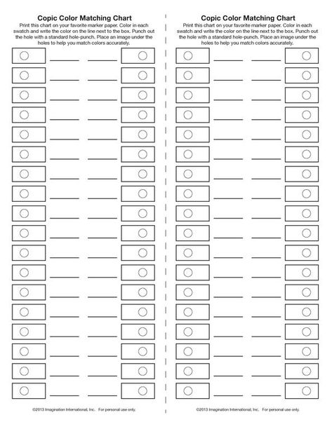 Copic Marker Color Charts and - DOWNLOADS Art Supplies Copic Markers by OtakuFuel.com Color Matching Chart, Copic Marker Color Chart, Color Wheel Worksheet, Copic Color Chart, Marker Color, Copic Ciao, Marker Paper, Colored Pencil Techniques, Copic Marker